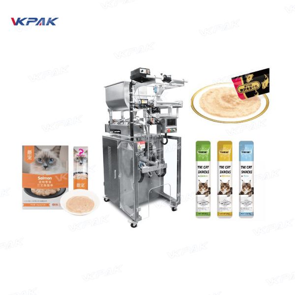 VK-65J Automatic Vertical Cat Liquid Wet Snacks Stick Sachet Packing Machine